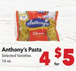 Vallarta Supermarkets Anthony's Pasta offer