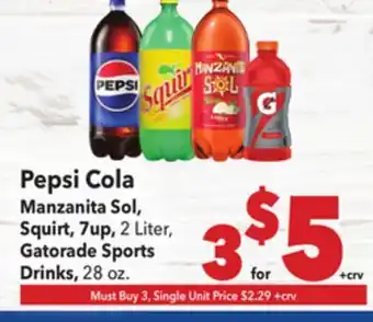 Vallarta Supermarkets Pepsi Cola offer