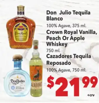 Vallarta Supermarkets Don Julio Tequila Blanco offer