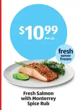 Aldi Fresh Salmon with Monterrey Spice Rub offer