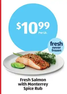 Aldi Fresh Salmon with Monterrey Spice Rub offer