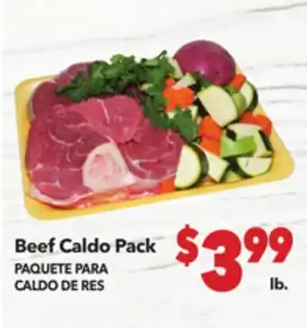 Vallarta Supermarkets Beef Caldo Pack / PAQUETE PARA CALDO DE RES offer