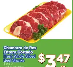 El Super Fresh Fresh Whole Sliced Beef Shanks offer