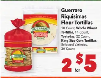 Vallarta Supermarkets Guerrero Riquisimas Flour Tortillas offer