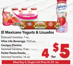 Vallarta Supermarkets El Mexicano Yogurts & Licuados offer