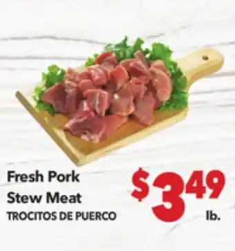 Vallarta Supermarkets Fresh Pork Stew Meat / TROCITOS DE PUERCO offer