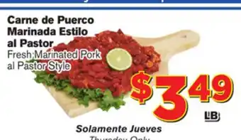 El Super Fresh Pork Marinated Pork al Pastor Style offer