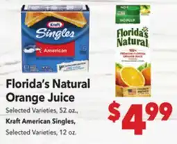 Vallarta Supermarkets Florida's Natural Orange Juice offer