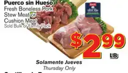 El Super Fresh Fresh Boneless Pork Stew Meat offer