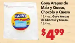 Vallarta Supermarkets Goya Arepas de Maiz y Queso y Queso offer