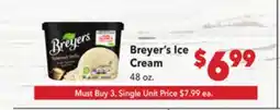 Vallarta Supermarkets Breyer's Ice Cream offer