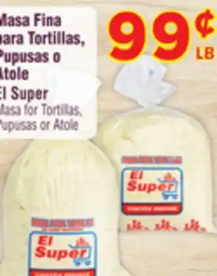 El Super Fresh El Super Masa for Tortillas, Pupusas or Atole offer