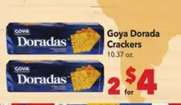 Vallarta Supermarkets Goya Dorada Crackers offer