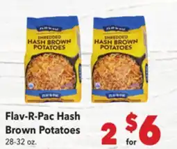 Vallarta Supermarkets Flav-R-Pac Hash Brown Potatoes offer