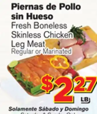 El Super Fresh Fresh Boneless Skinless Chicken Leg Meat offer