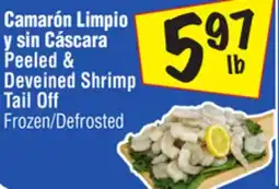 El Super Peeled & Deveined Shrimp Tail Off offer