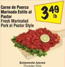 El Super Fresh Marinated Pork al Pastor Style offer