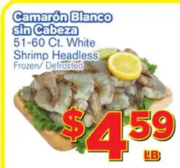 El Super Fresh 51-60 Ct. White Shrimp Headless offer