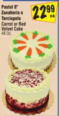 El Super Carrot or Red Velvet Cake offer