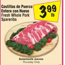 El Super Fresh Whole Pork Spareribs offer