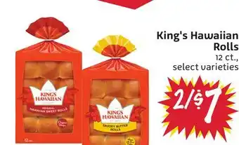 Foodmaxx King's Hawaiian Rolls offer