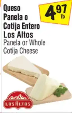 El Super Panela or Whole Cotija Cheese offer