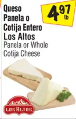 El Super Panela or Whole Cotija Cheese offer