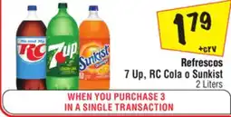 El Super Refrescos 7 Up, RC Cola o Sunkist offer