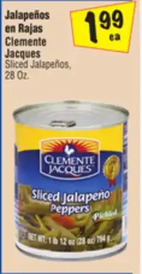 El Super Clemente Jacques Sliced Jalapeños offer