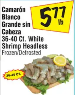 El Super White Shrimp Headless offer