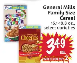 Foodmaxx General Mills Family Size Cereal offer