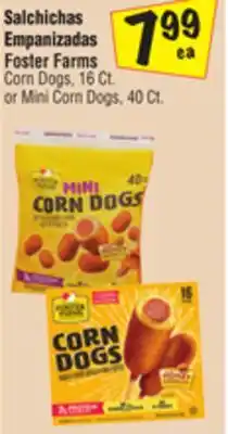 El Super Foster Farms Corn Dogs, 16 Ct. or Mini Corn Dogs, 40 Ct offer