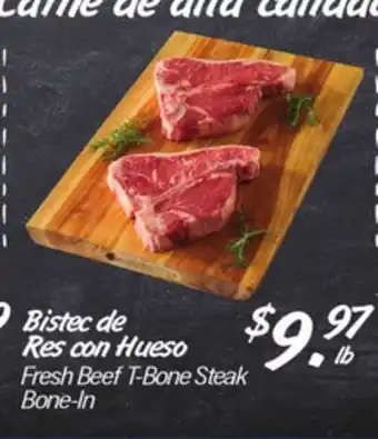 El Super Fresh Beef T-Bone Steak offer