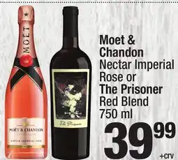 Super King Markets Moet & Chandon Nectar Imperial Rose or The Prisoner Red Blend offer