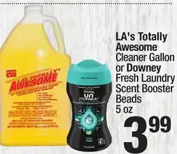 Super King Markets LA's Totally Awesome Cleaner Gallon or Downey Fresh Laundry Scent Booster Beads 5 oz offer