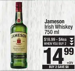 Super King Markets Jameson Irish Whiskey offer