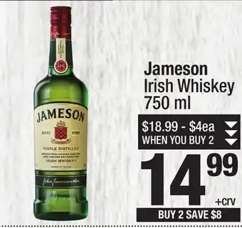 Super King Markets Jameson Irish Whiskey offer