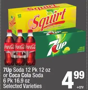 Super King Markets 7Up Soda 12 Pk 12 oz or Coca Cola Soda 6 Pk 16.9 oz offer