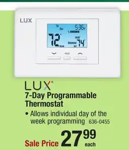 Menards LUX Programmable Thermostat offer