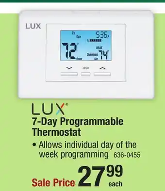 Menards LUX Programmable Thermostat offer