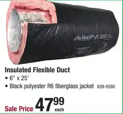 Menards Thermaflex 6 x 25' R6 Black Insulated Flexible Duct offer