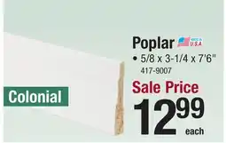 Menards Mastercraft 5/8 x 3-1/4 x 7'6 Primed Finger Jointed Poplar Colonial Casing L444 offer