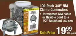 Menards Sigma ProConnex 3/8 Non-Metallic (NM) Clamp Connector Contractor Pack - 100 Pack offer