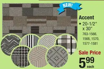 Menards U-Carpet London Ebony 20.5 x 30 Accent Rug offer