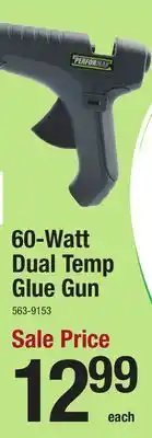 Menards Performax 60-Watt Dual Temperature Glue Gun offer