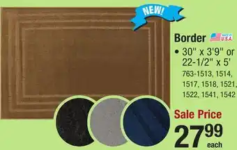 Menards Mohawk Home Border Slate Dark 22.5 x 5' Area Rug offer