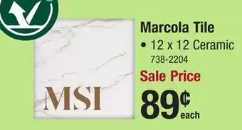 Menards MS International Marcola Matte Fabian 12 x 12 Ceramic Floor and Wall Tile offer