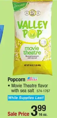 Menards Valley Pop Movie Theatre Popcorn - 16 oz offer