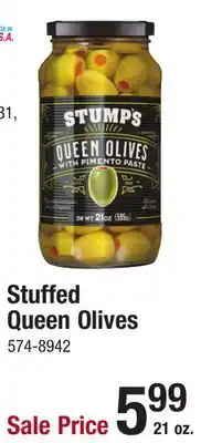 Menards Stump's Stuffed Queen Olives - 21 oz offer