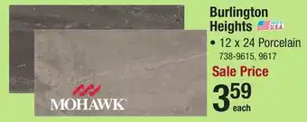 Menards Mohawk Burlington Heights Shadow 12 x 24 Porcelain Floor Tile offer